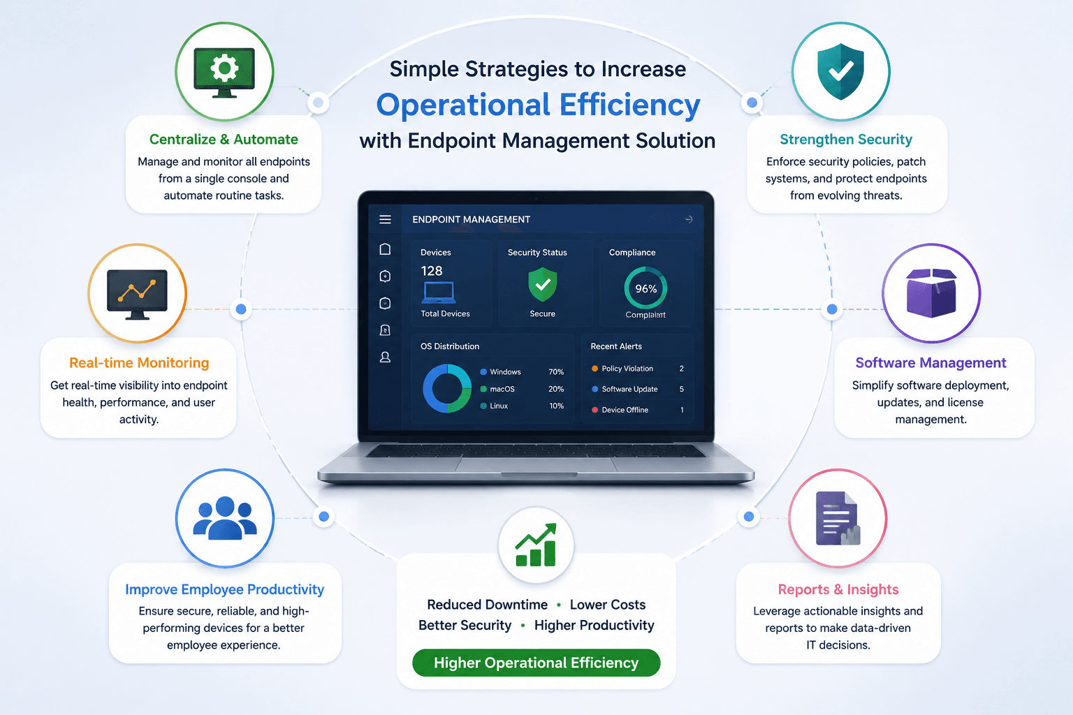 Simple Strategies to increase operational efficiency with Endpoint Management Solution